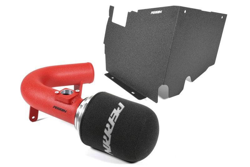 Perrin Cold Air Intake w/ Heatshield Red Subaru WRX 2022-2026 | PSP-INT-328RD