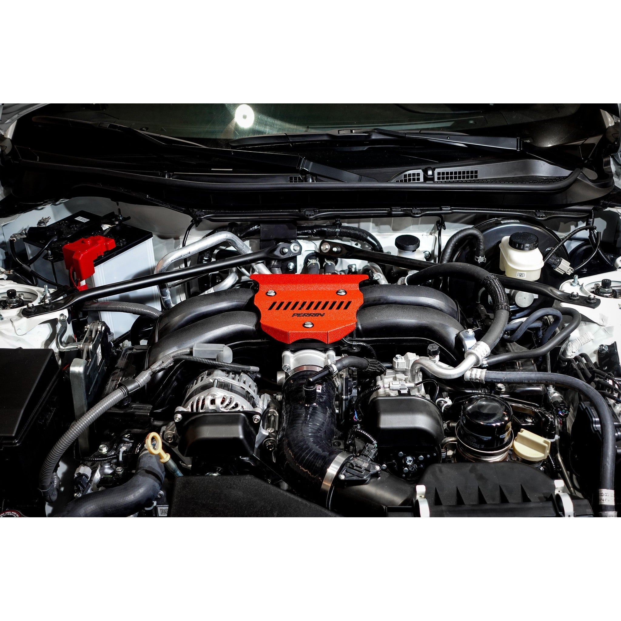 Perrin Engine Cover Wrinkle Red Subaru BRZ / Toyota GR86 2022-2026 | PSP-ENG-162RD