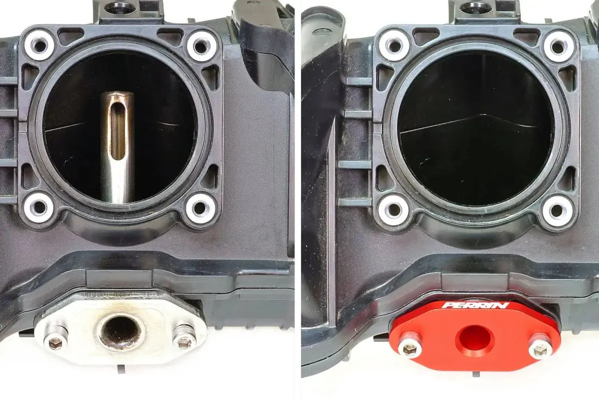 Perrin Low Profile Intake Return Nozzle Black Subaru WRX 2022-2026 | PSP-ENG-250BK