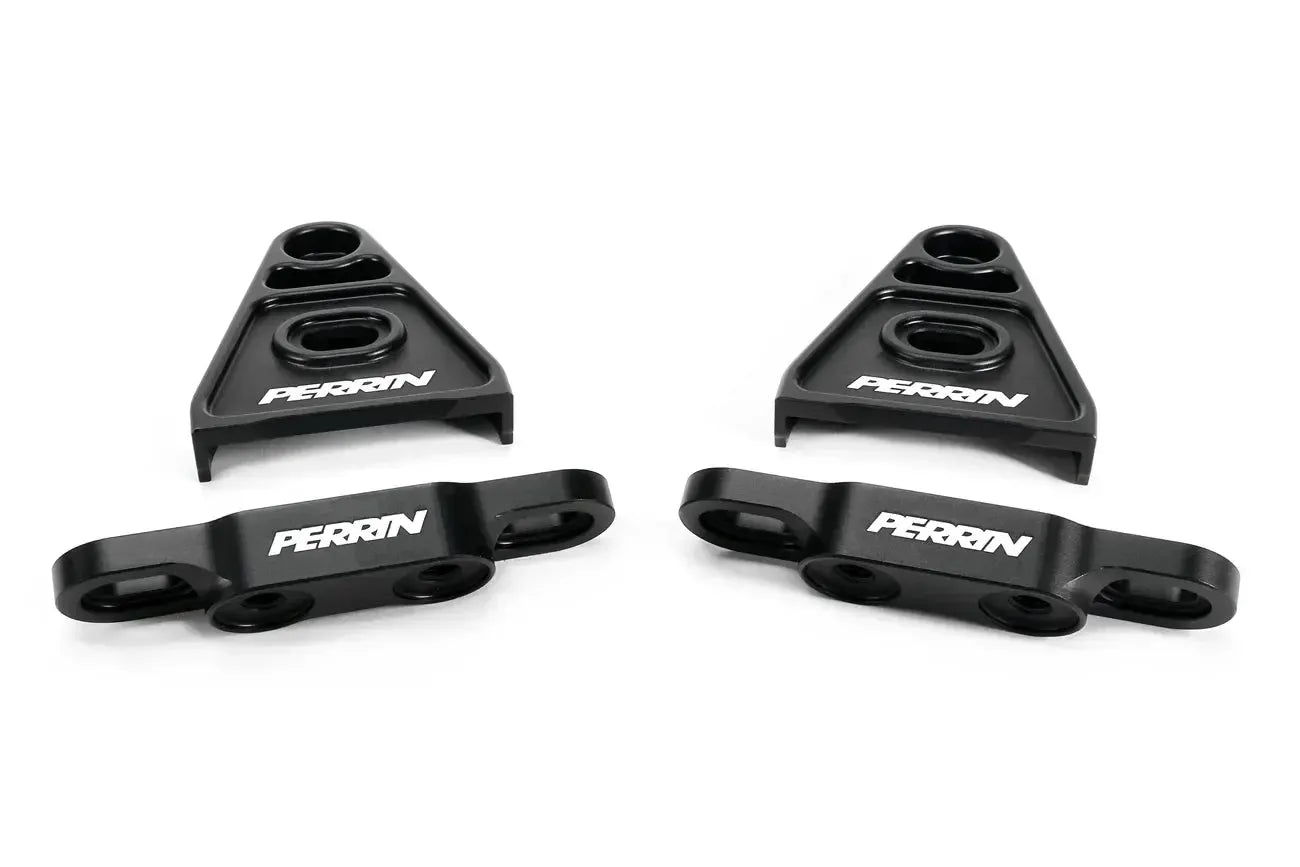Perrin Performance High-Lift Hood Brackets Black Subaru WRX / STI 2015-2026 | PSP-BDY-011BK