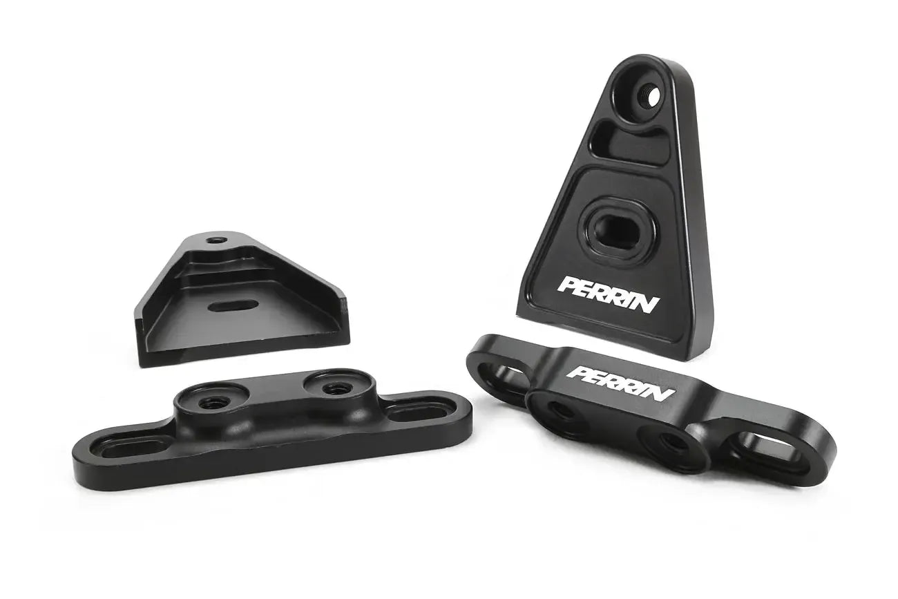 Perrin Performance High-Lift Hood Brackets Black Subaru WRX / STI 2015-2026 | PSP-BDY-011BK