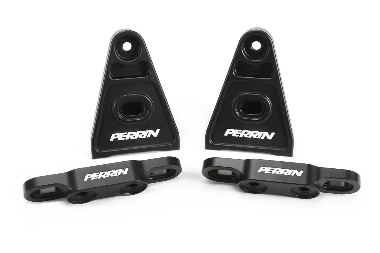 Perrin Performance High-Lift Hood Brackets Black Subaru WRX / STI 2015-2026 | PSP-BDY-011BK
