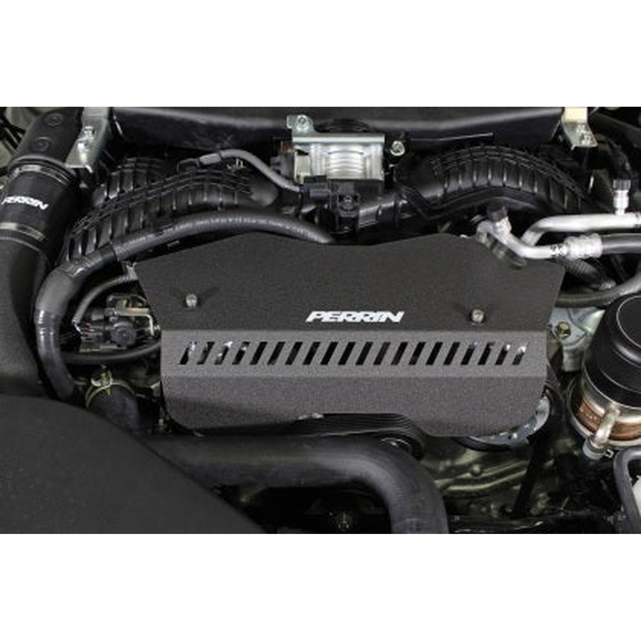 Perrin Pulley Cover Tall Version Subaru WRX 2022-2026 - Black | PSP-ENG-153BK