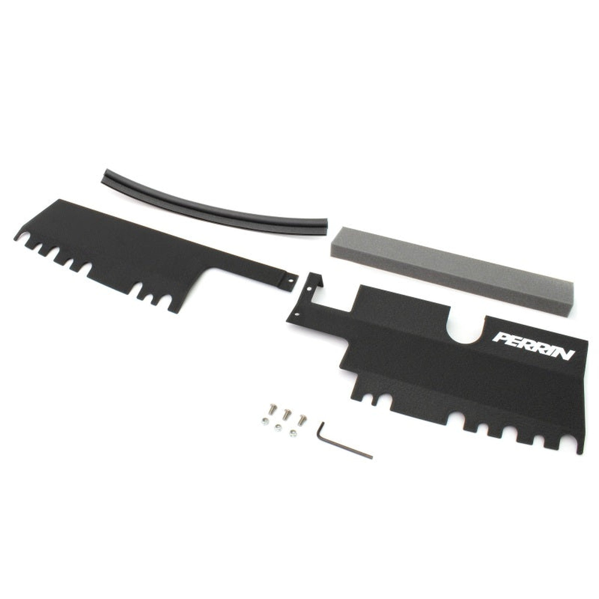 Perrin Radiator Shroud Black Subaru WRX 2015-2021 / STI 2015-2021 for OEM Intake Scoop | PSP-ENG-512-4BK