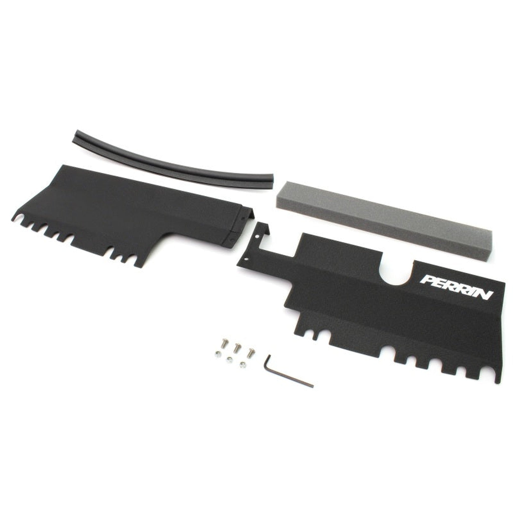 Perrin Radiator Shroud Black Subaru WRX 2015-2021 / STI 2015-2021 without OEM Intake Scoop | PSP-ENG-512-2BK