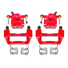 Power Stop 2008-2013 Subaru Forester Impreza WRX Rear Red Calipers w/Brackets Pair | S3424