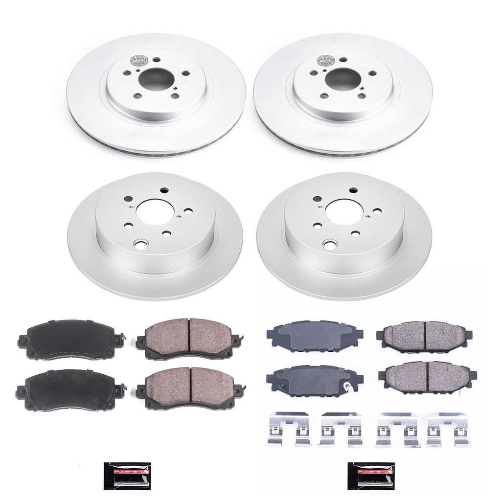 Power Stop Front & Rear Z17 Evolution Geomet Coated Brake Kit Subaru Crosstrek 2018-2023 | CRK7927