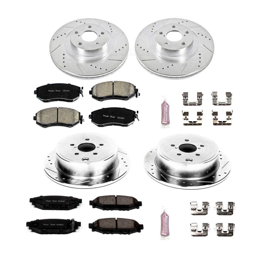 Power Stop Front & Rear Z23 Evolution Sport Brake Kit Subaru Forester XT 2010-2013 | K6083
