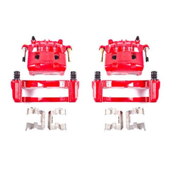 Power Stop Front Red Calipers w/Brackets Pair Subaru Crosstrek 2013-2017 | S2682A