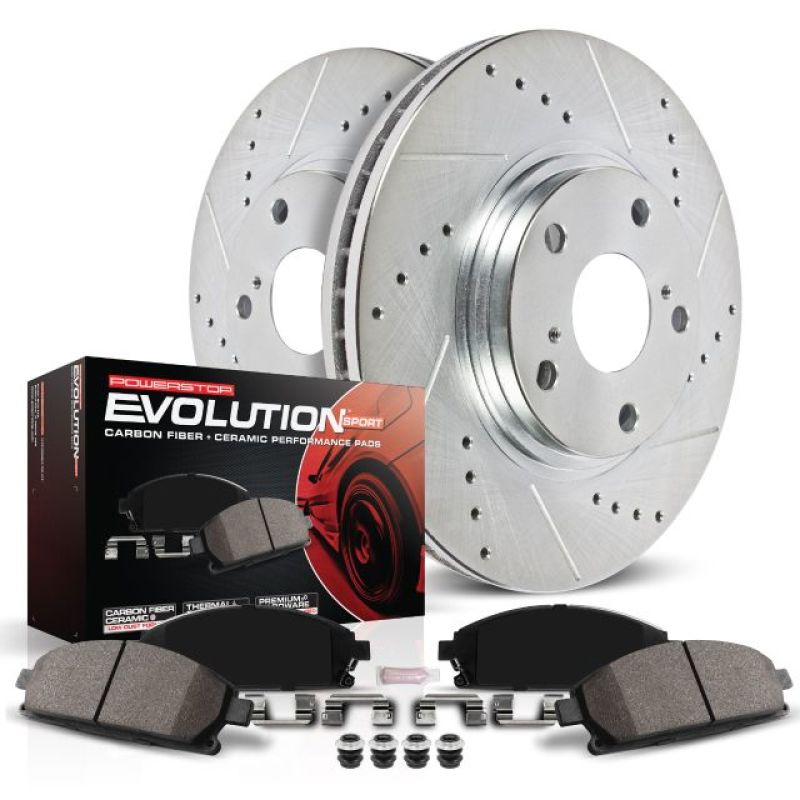 Power Stop Front Z23 Evolution Sport Brake Kit Subaru BRZ 2013-2016 | K6111