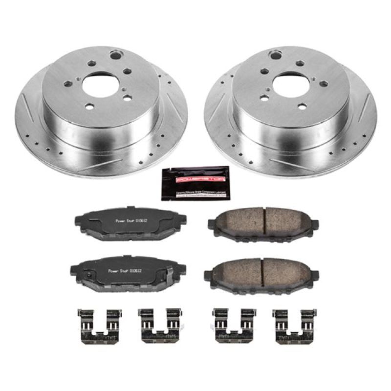 Power Stop Rear Z23 Evolution Sport Brake Kit Subaru Crosstrek 2013-2022 | K6107