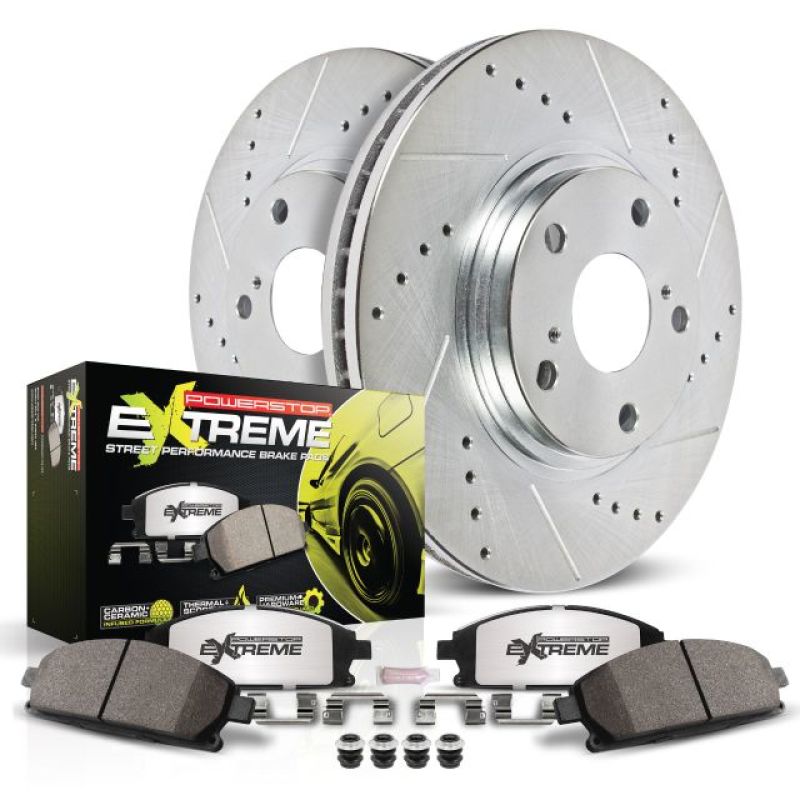 Power Stop Rear Z26 Street Warrior Brake Kit Subaru BRZ 2013-2016 | K4631-26