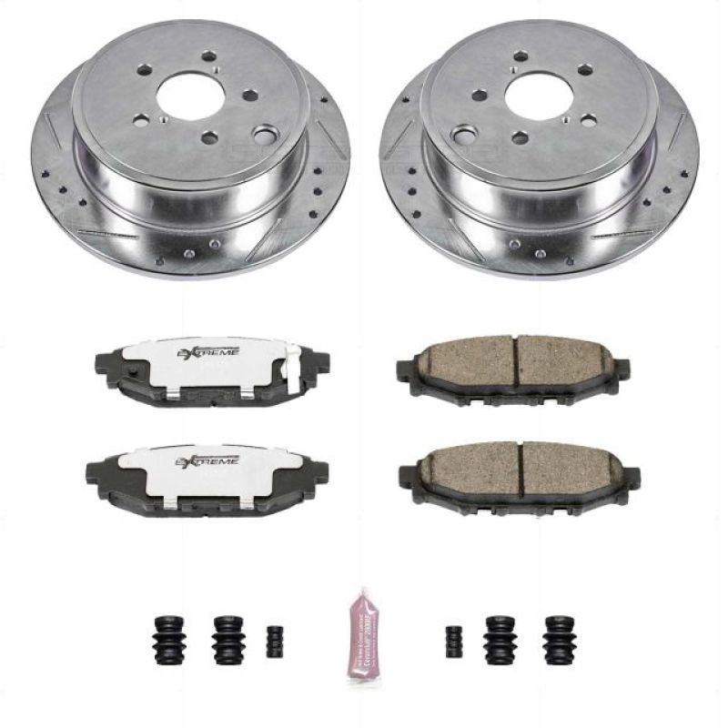 Power Stop Rear Z26 Street Warrior Brake Kit Subaru BRZ 2013-2016 | K4631-26