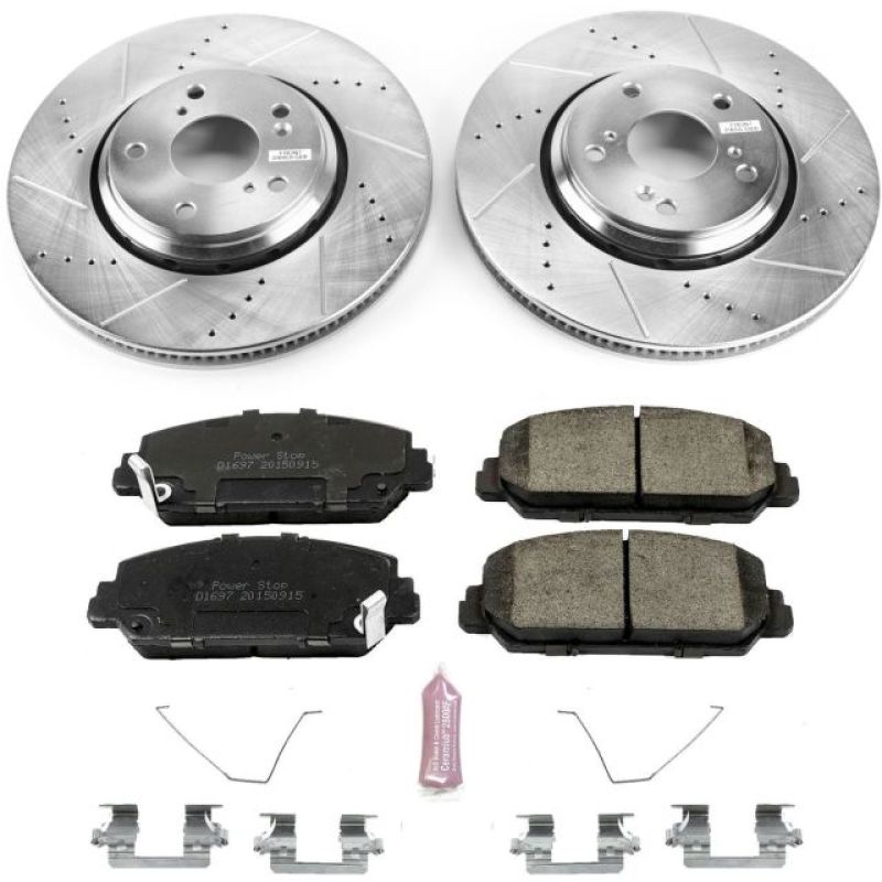PowerStop Z23 Evolution Sport Brake Kit Front Honda Civic 2017-2020 | K7347