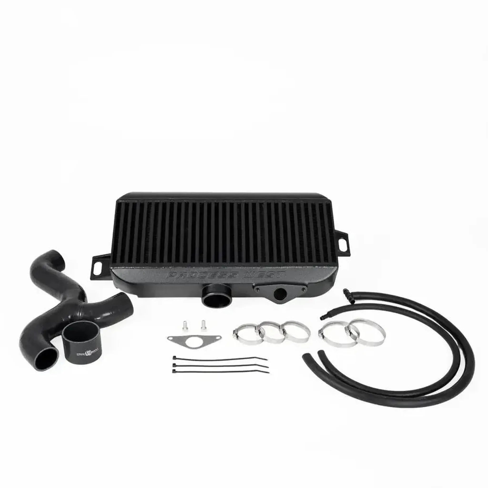 Process West Black Top Mount Intercooler Subaru STI 2008-2021 | PWTMIC06B