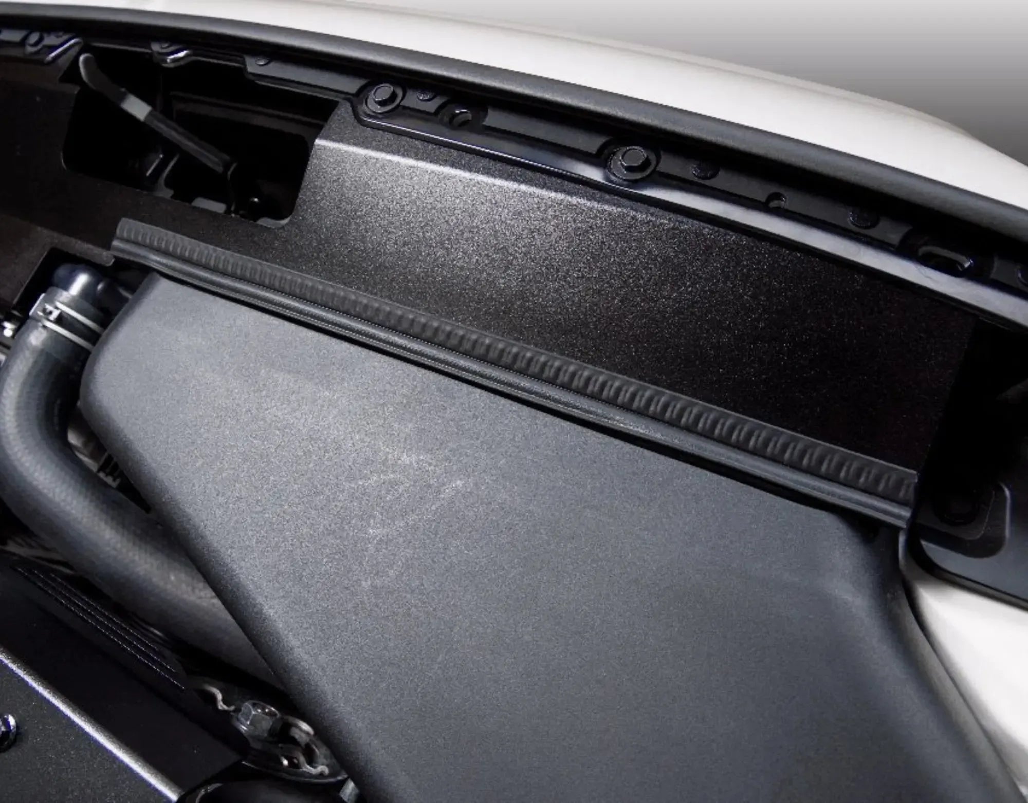 Process West Radiator Cover Black Factory Intake Subaru WRX / STI 2015-2021 | PWED03B