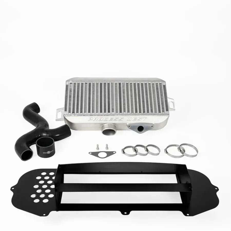 Process West Silver Top Mount Intercooler w/ Shroud Subaru STI 2004-2005 | PWTMIC05