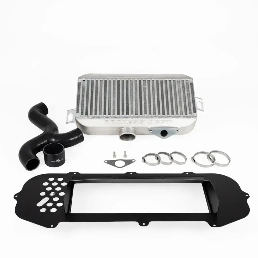 Process West Silver Top Mount Intercooler w/ Shroud Subaru WRX 2002-2003 | PWTMIC03