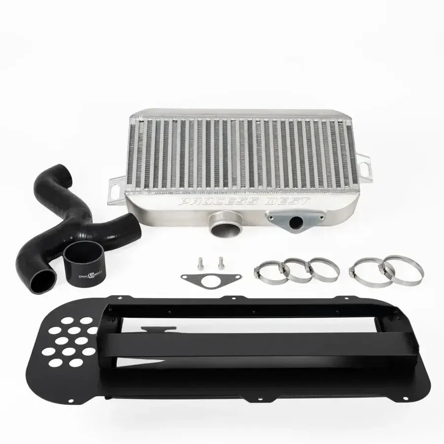 Process West Silver Top Mount Intercooler w/Shroud Kit Subaru Forester XT 2004-2007 | PWTMIC09