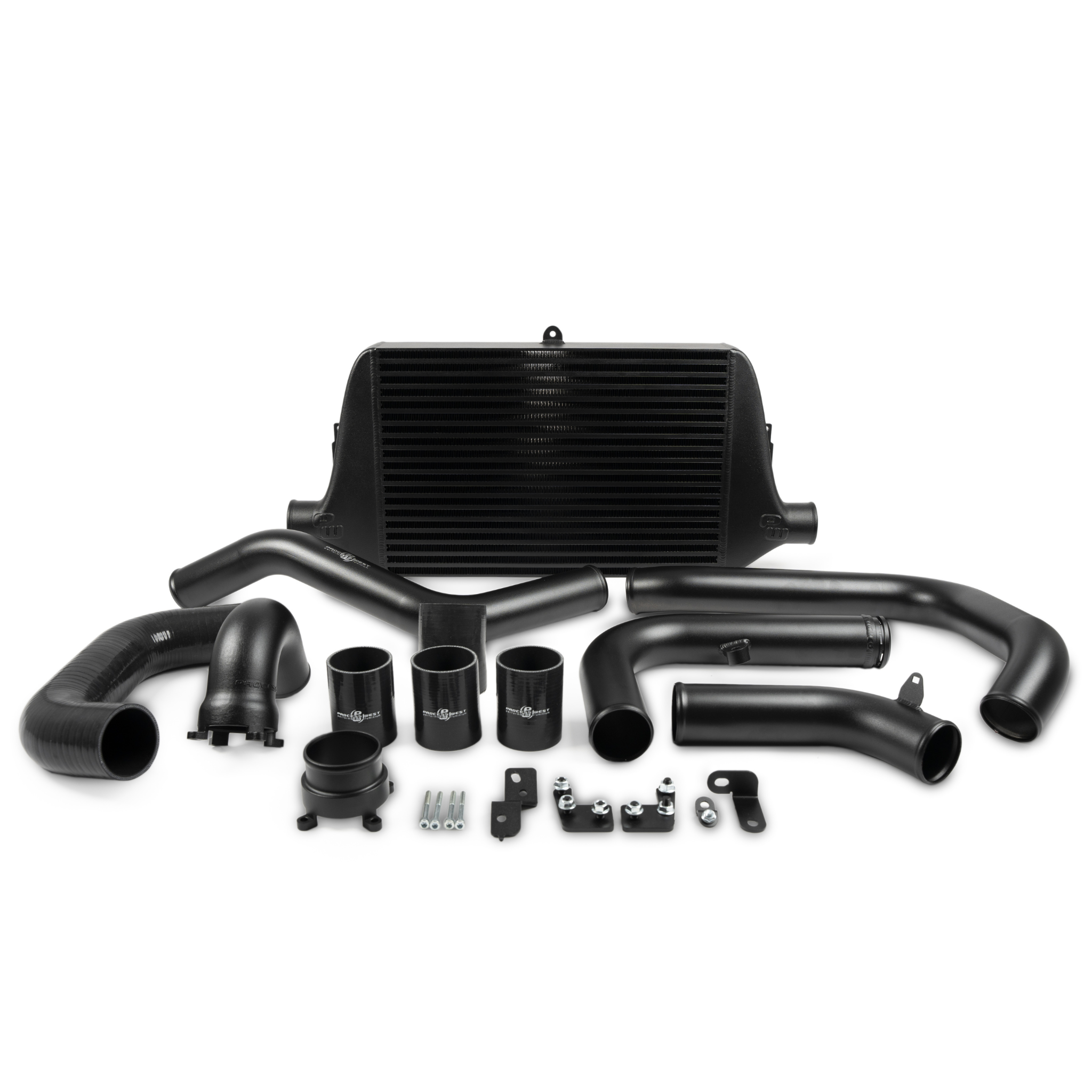 Process West Stage 2 Front Mount Intercooler Kit Black (PW Intake Fitment) Subaru WRX 2022-2025 | PWFMIC11BIM