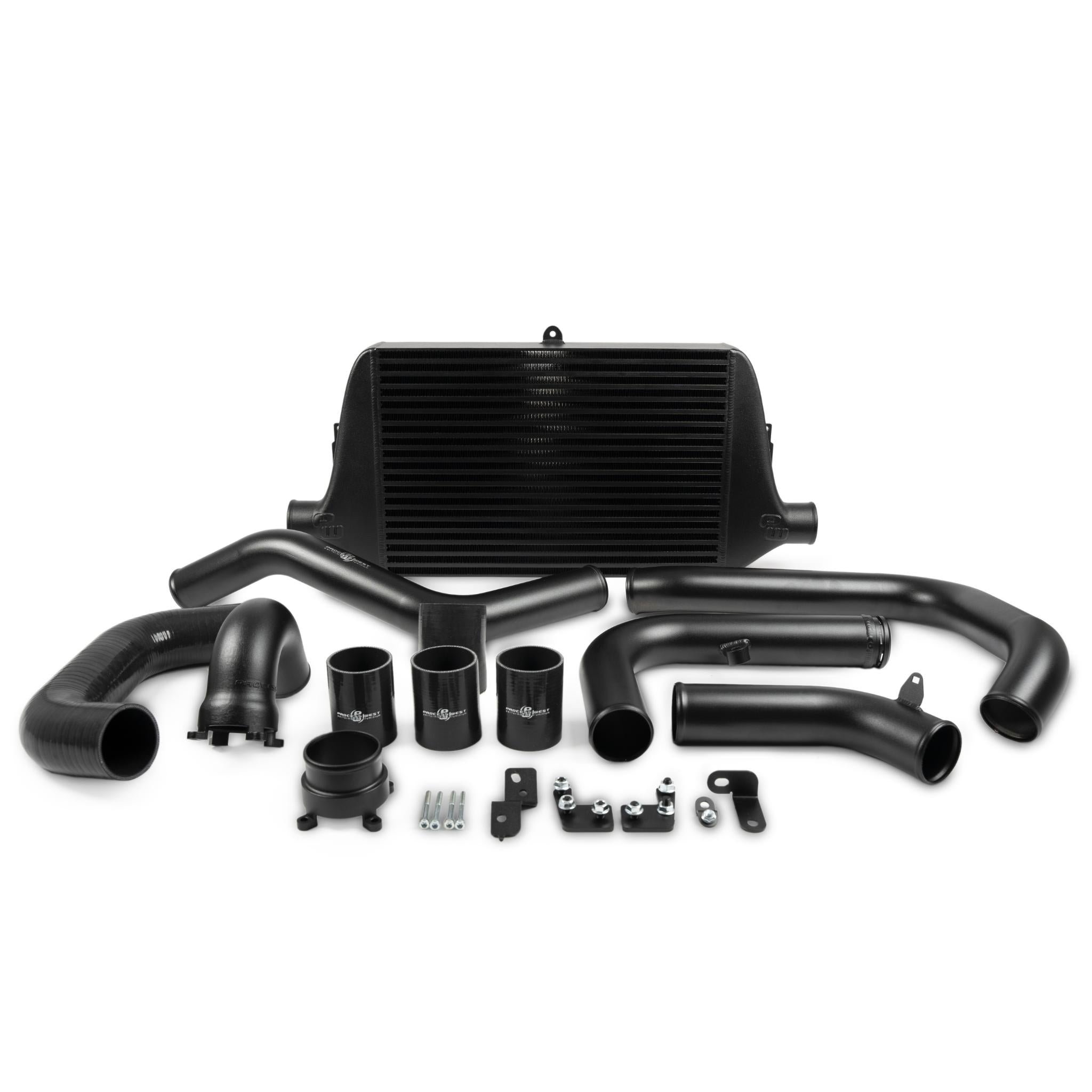 Process West Stage 2 Front Mount Intercooler Kit Black (PW Intake Fitment) Subaru WRX 2022-2026 | PWFMIC11BIM