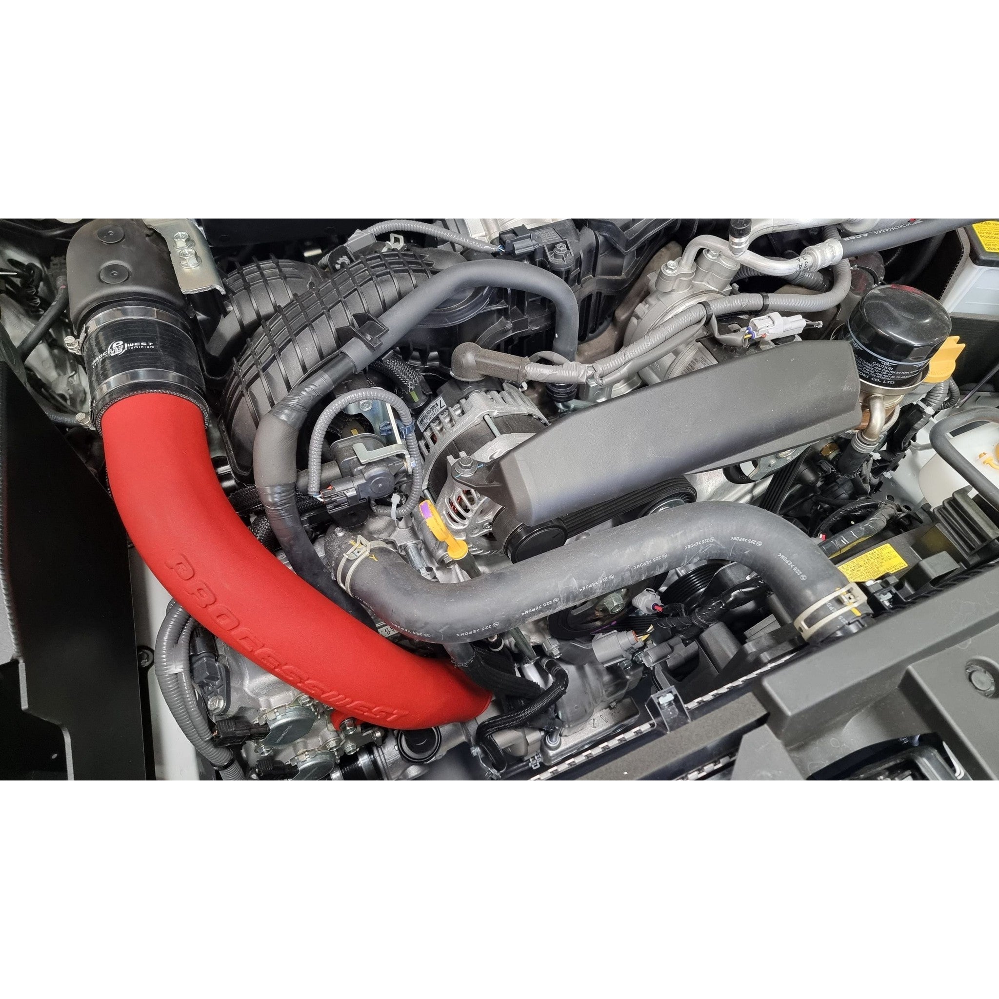 Process West TMIC Charge Pipe Kit Red Subaru WRX 2022-2026 | PWTMIC17CPR