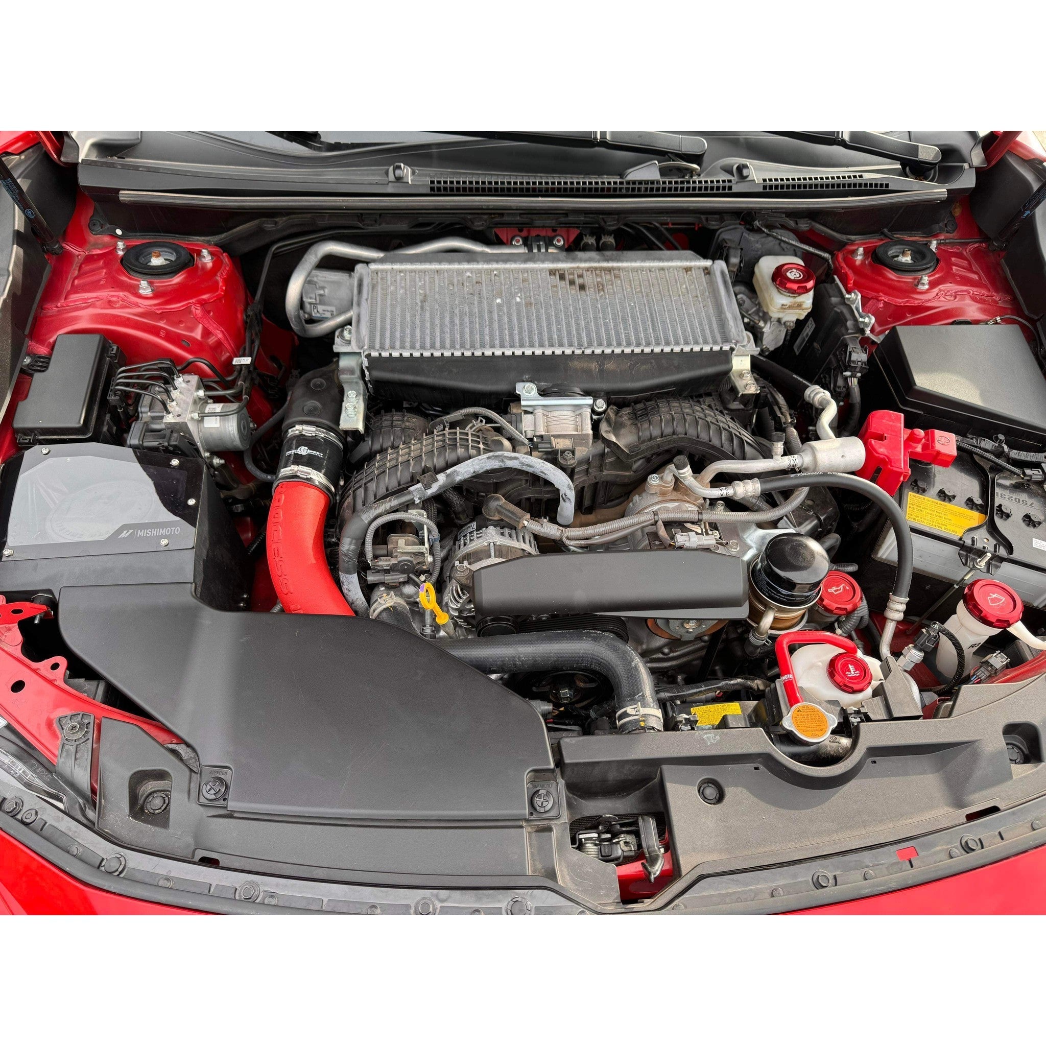 Process West TMIC Charge Pipe Kit Red Subaru WRX 2022-2026 | PWTMIC17CPR