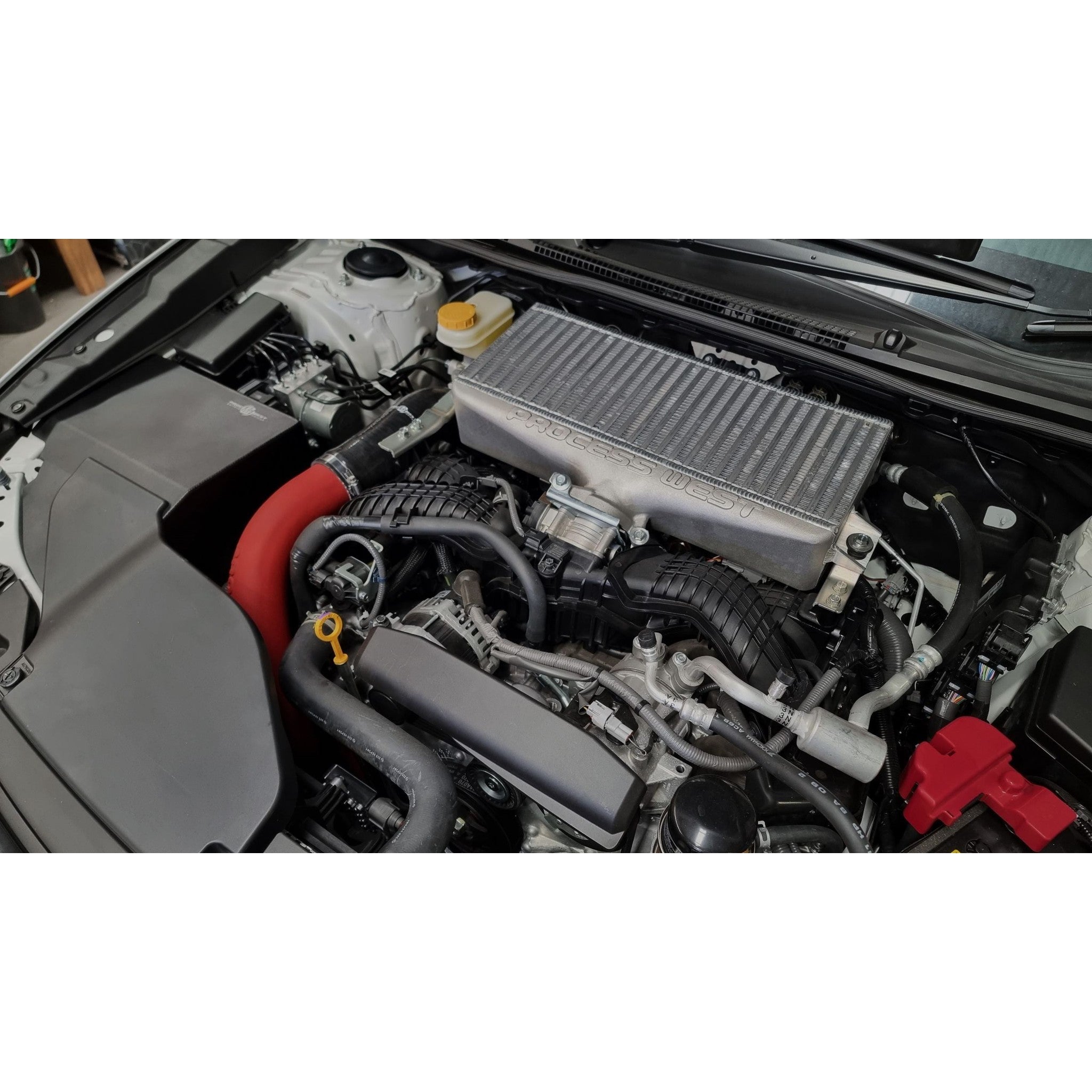 Process West Top Mount Intercooler Kit Raw Subaru WRX 2022-2026 | PWTMIC17
