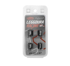 Project Kics Leggdura Racing Valve Cap Set Black | WCKIVK