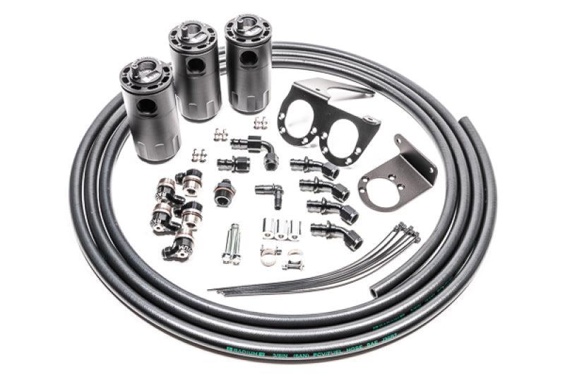Radium Engineering Triple Catch Can Kit Fluid Lock Nissan GT-R 2009-2025 | 20-0566-FL