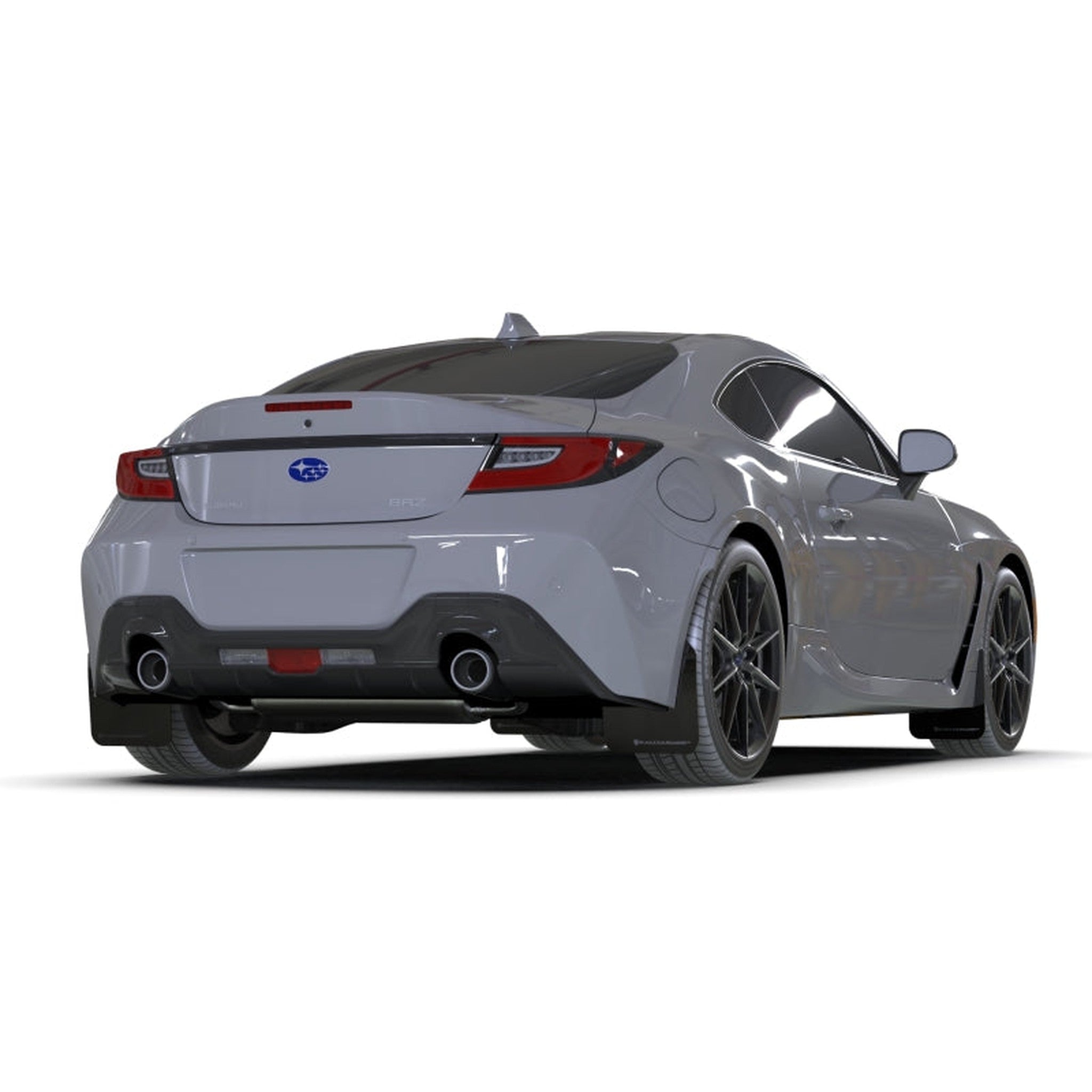 Rally Amor Subaru BRZ, GR86 2022-2026 UR Black Mud Flaps w/ Dark Grey Logo | MF99-UR-BLK-DGRY