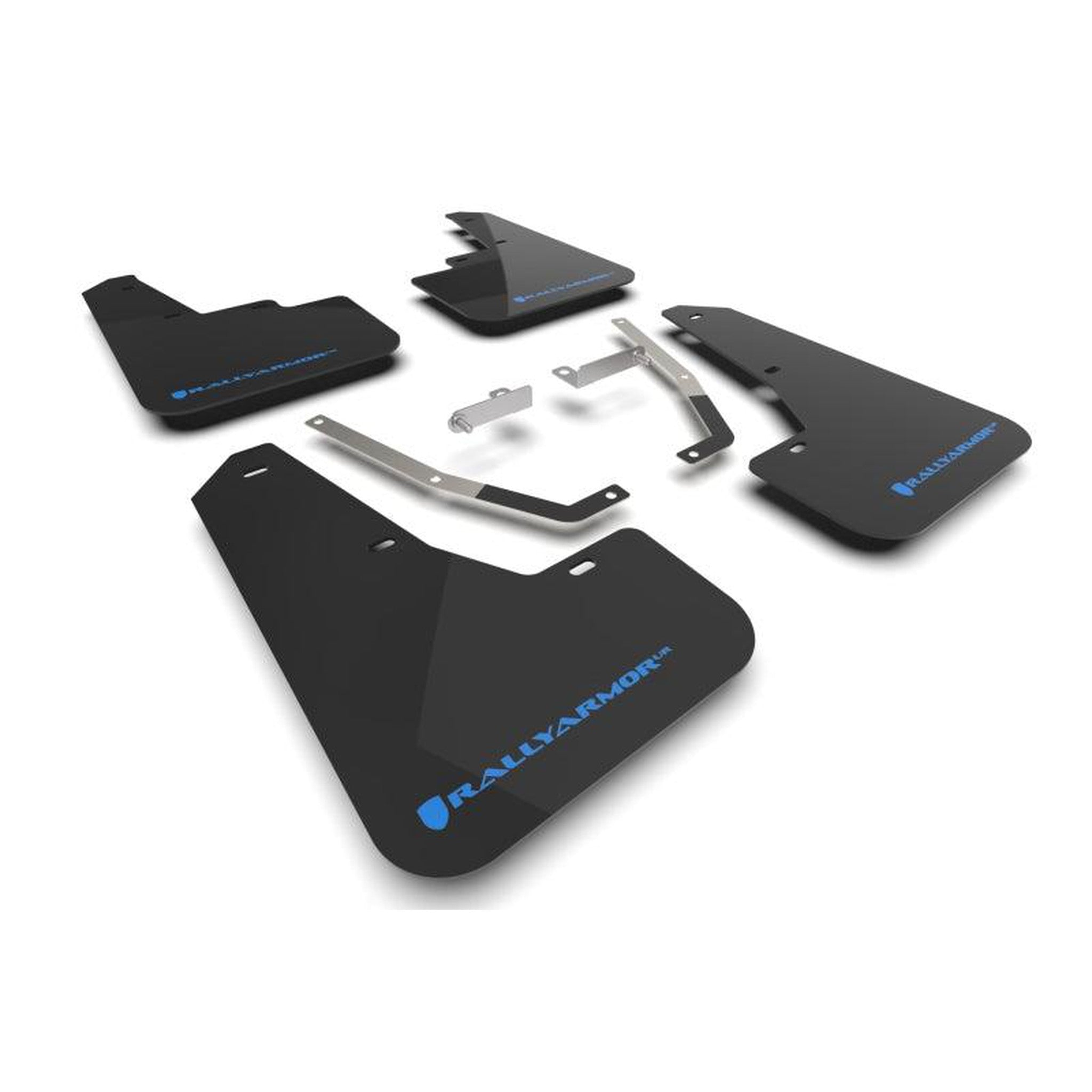 Rally Armor 2024-2025 Subaru Crosstrek UR Black Mud Flap w/ Blue Logo | MF106-UR-BLK-NB