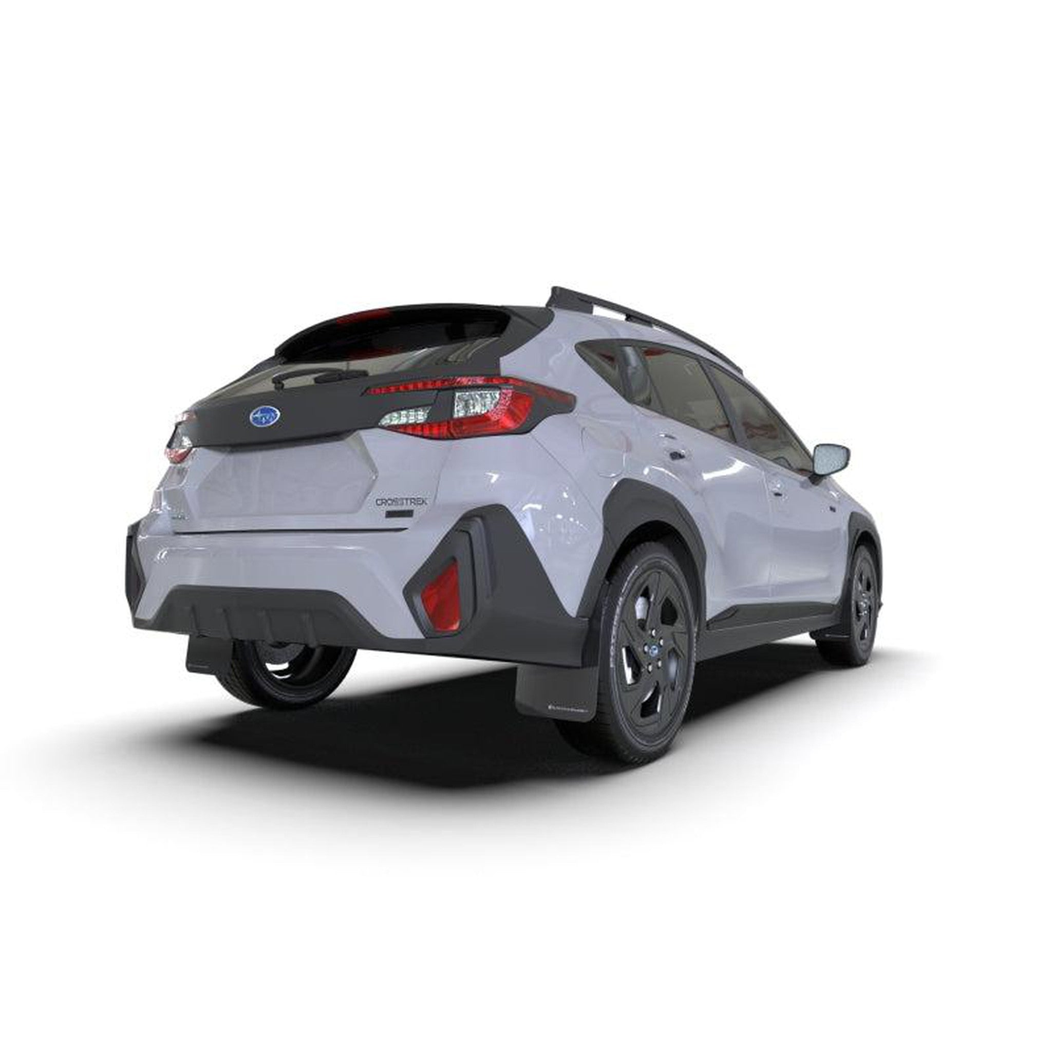 Rally Armor 2024-2025 Subaru Crosstrek UR Black Mud Flaps w/ Grey Logo | MF106-UR-BLK-GRY