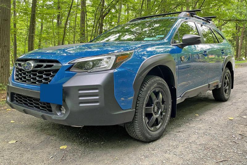 Rally Armor Black Mud Flap Red Logo 2022-2025 Subaru Outback Wilderness | MF76-UR-BLK/RD