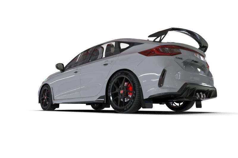 Rally Armor Black Mud Flap White Logo Honda Civic Type R 2023-2026 | MF97-UR-BLK-WH
