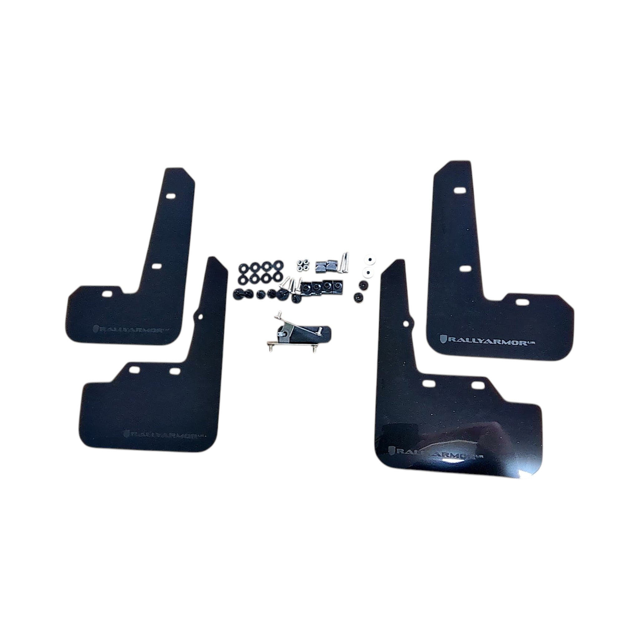 Rally Armor Black Mud Flaps w/ Metallic Black Logo Subaru WRX 2022-2026 | MF92-UR-BLK/MBK