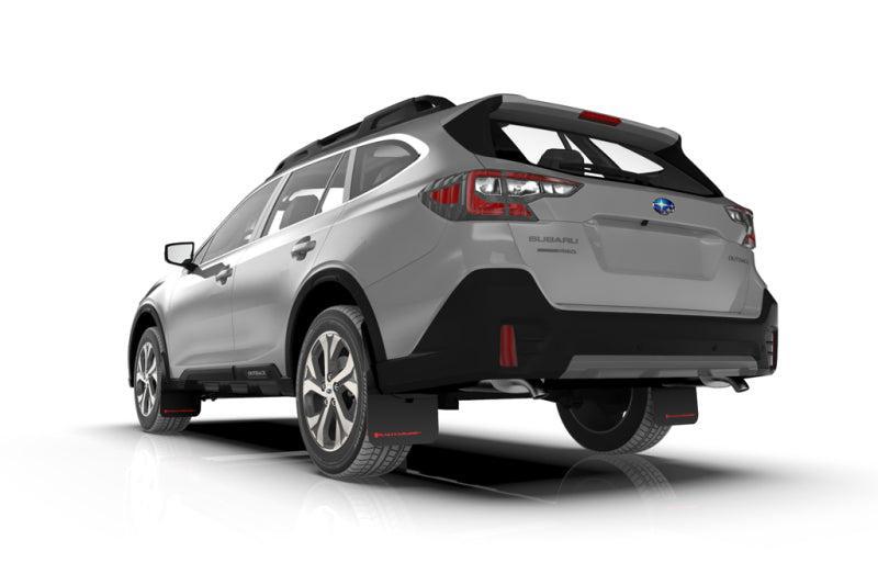 Rally Armor Black UR Mud Flap w/ Silver Logo Subaru Outback 2020-2025 | ralMF66-UR-BLK/SIL