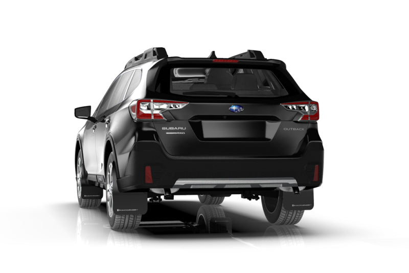 Rally Armor Black UR Mud Flap w/ Silver Logo Subaru Outback 2020-2025 | ralMF66-UR-BLK/SIL