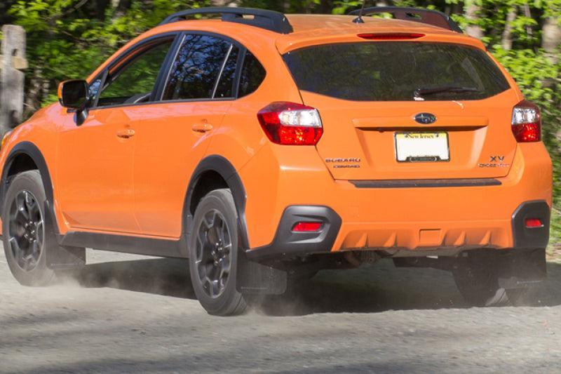 Rally Armor Black UR Mud Flap w/ Teal Altered Font Logo Subaru Crosstrek 13-17 | MF26-UR-BLK/TL-X