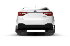 Rally Armor Black UR Mud Flap w/ White Logo Subaru Legacy 2020-2025 | MF64-UR-BLK/WH