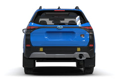 Rally Armor Black UR Mud Flap w/ Wild Orange Logo 2026 Subaru Forester Wilderness | MF152-UR-BLK-WOR