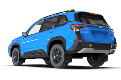 Rally Armor Black UR Mud Flap w/ Wild Orange Logo 2026 Subaru Forester Wilderness | MF152-UR-BLK-WOR