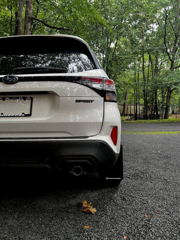 Rally Armor Black UR Mud Flap w/Grey Logo 2025 Subaru Forester | MF132-UR-BLK-GRY
