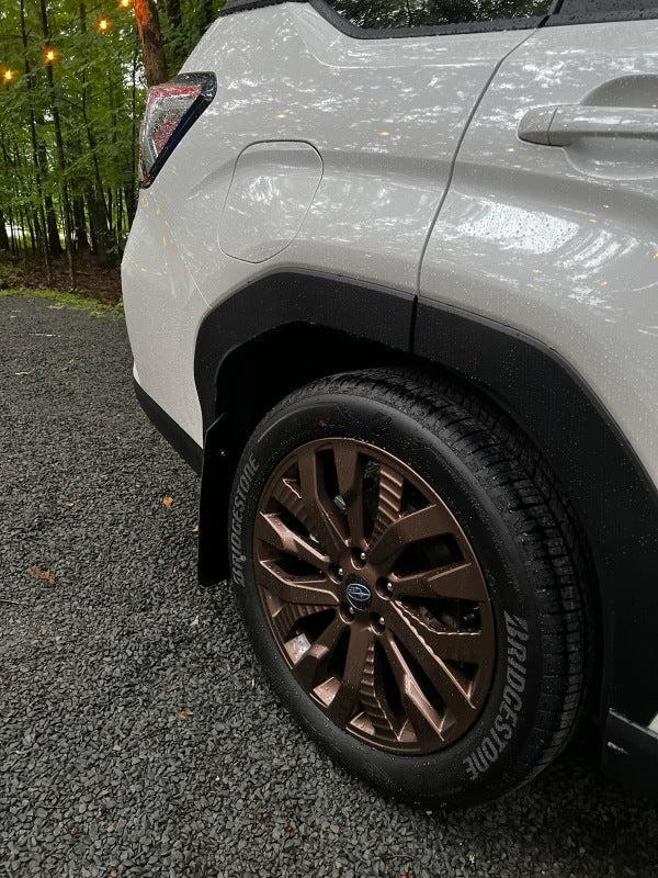 Rally Armor Black UR Mud Flap w/Grey Logo 2025 Subaru Forester | MF132-UR-BLK-GRY