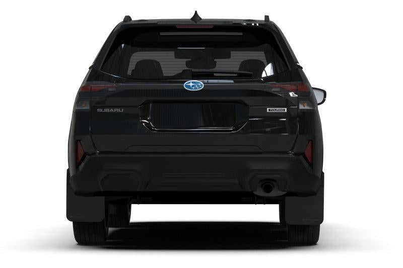 Rally Armor Black UR Mud Flap w/Metallic Black Logo 2025 Subaru Forester | MF132-UR-BLK-MBK