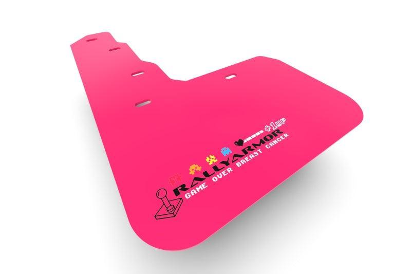 Rally Armor Pink Mud Flaps w/ BCE Logo Subaru Crosstrek 2018-2023 | MF46-BCE22-PK/BLK