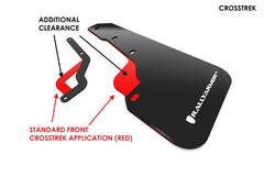 Rally Armor Red UR Mud Flap w/ Black Logo Subaru Crosstrek Lift/AT 2018-2023 | MF46-LTUR-RD/BLK