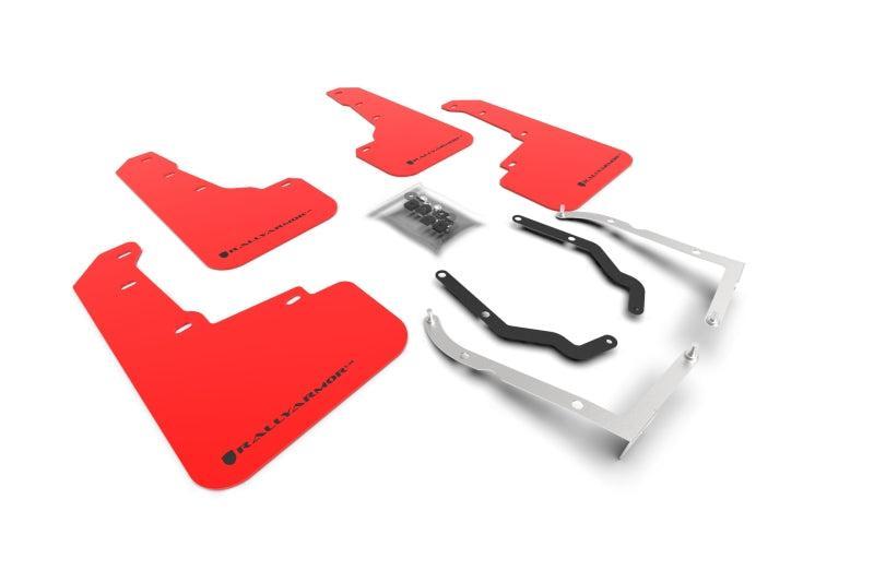 Rally Armor Red UR Mud Flap w/ Black Logo Subaru Crosstrek Lift/AT 2018-2023 | MF46-LTUR-RD/BLK