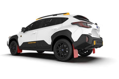 Rally Armor Red UR Mud Flaps w/ Black Logo Subaru Crosstrek Wilderness 2024-2025 | MF116-UR-RD-BLK