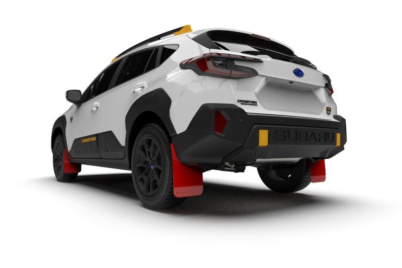 Rally Armor Red UR Mud Flaps w/ Black Logo Subaru Crosstrek Wilderness 2024-2025 | MF116-UR-RD-BLK